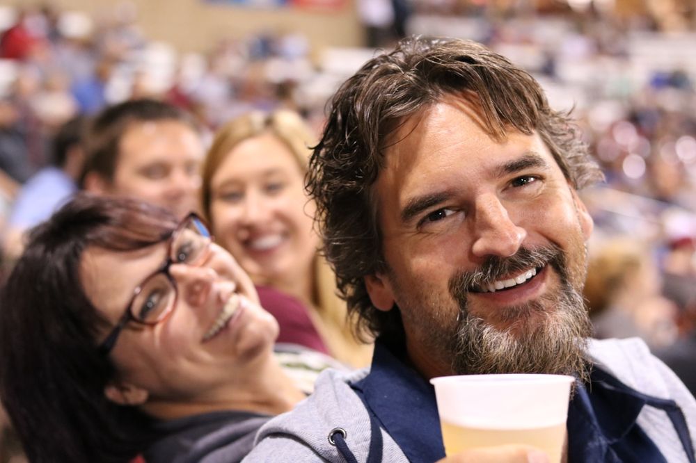 In the crowd