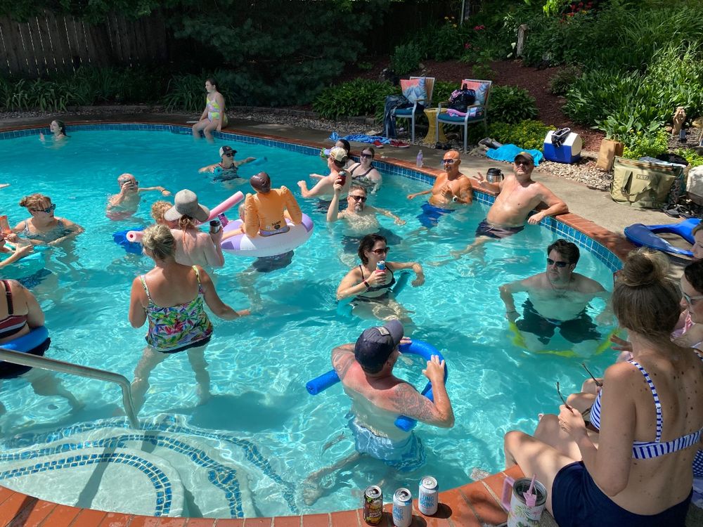 Pool party, population: everyone